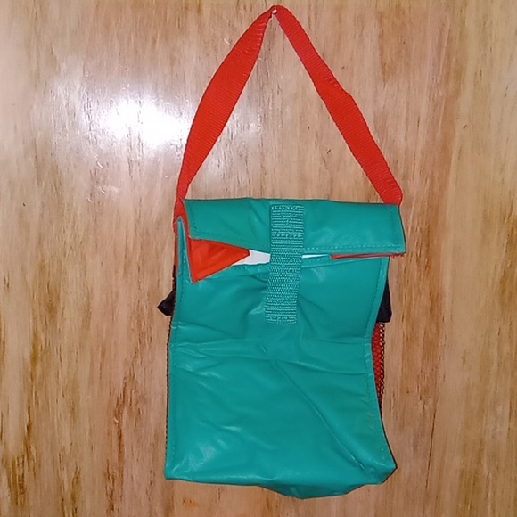 Lunch Tote Bag, Green and Red, Pre-owned - Picture 2 of 10